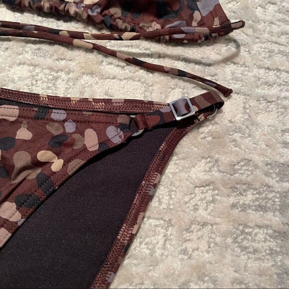 VICTORIA’S Secret Y2k Camo Bikini Bottom: M Top: S - Picture 5 of 11